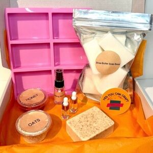 DIY Soap Making Kit- Cinnamon Apple Pie Honey Oat Shea Butter